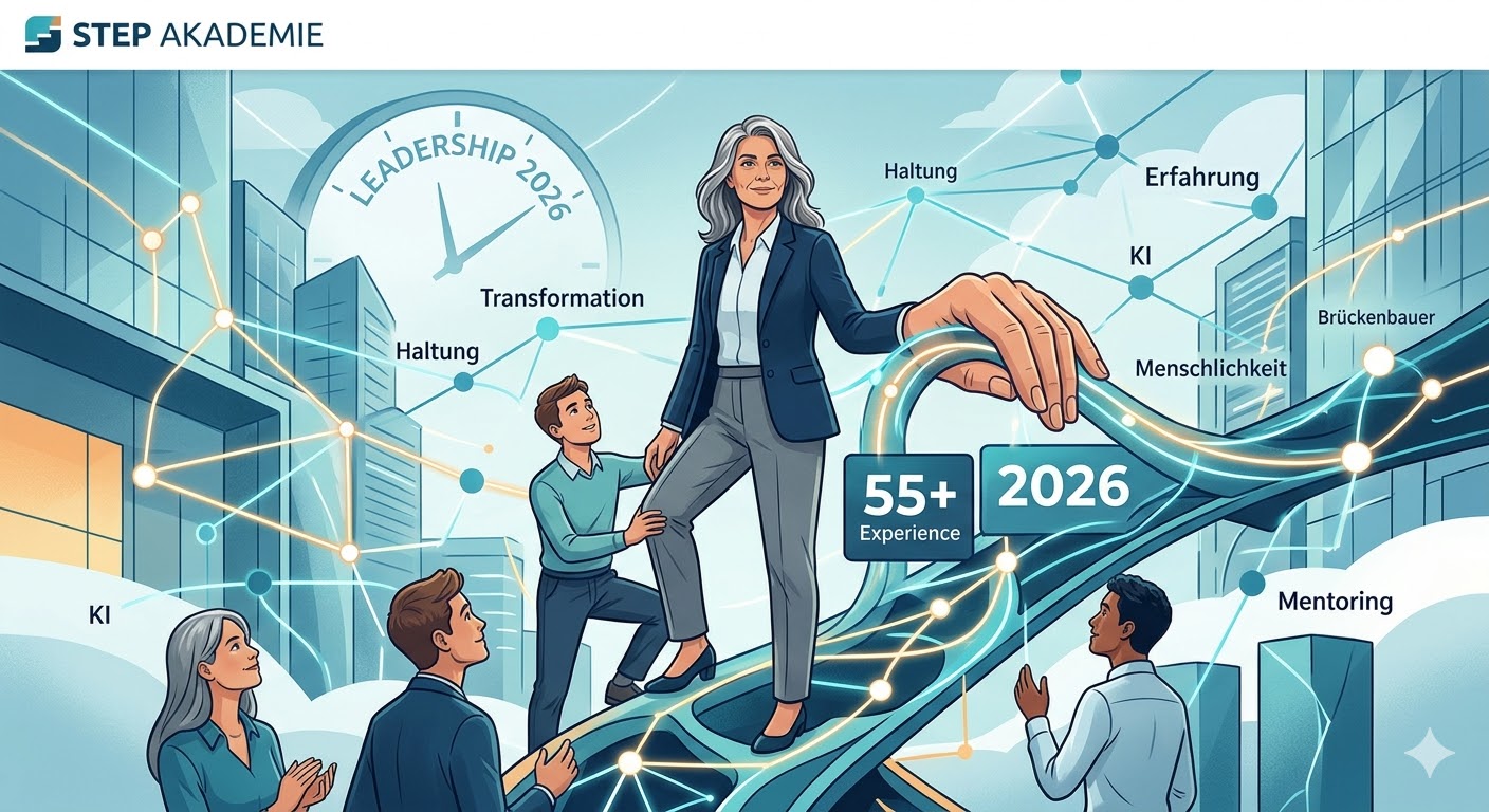 „Braucht mich noch jemand?“ – Warum 55+ die Geheimwaffe der Transformation ist - Illustration zum Thema Persönliche Entwicklung