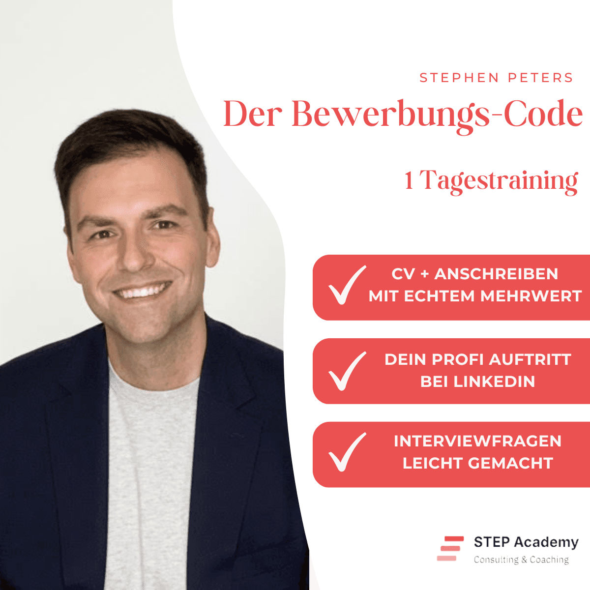 Der Bewerbungs-Code – 1 Tagestraining mit Stephen Peters